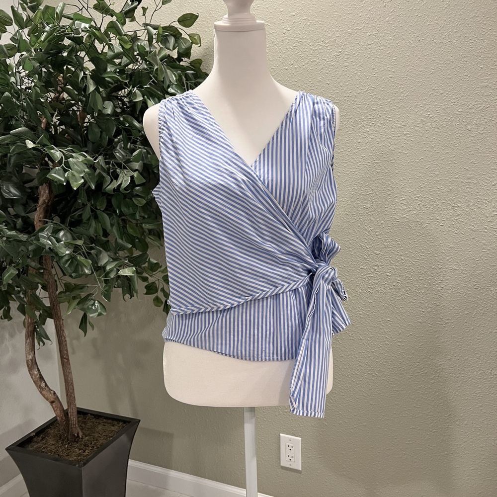 Charlotte Russe Side Bow Stripped Top